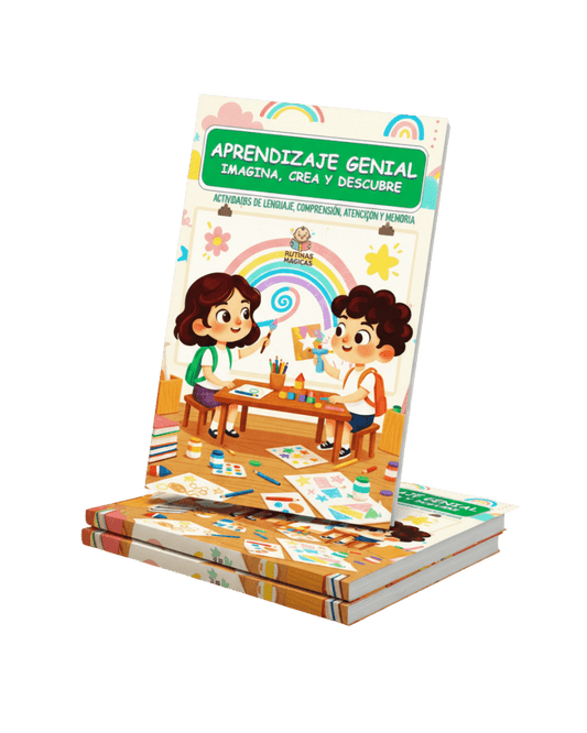 🎯📚 Aprendizaje Genial: Imagina, Crea y Descubre 🖍️🔠 🧠 Un libro único con actividades de Lenguaje, Comprensión, Atención y Memoria 📝💭💡 - Rutinas Magicas